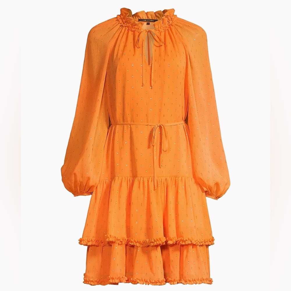Kobi Halperin Sophia Clip-Dot Blouson Dress